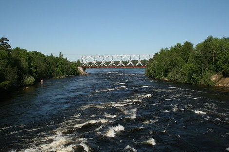 Ж/д мост через Вуоксу. Приозерск, Россия