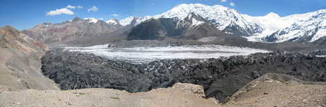 Ледник — раньше ходили по центру.. Пик Ленина (7134м), Киргизия