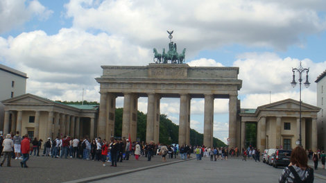 Бранденбургские ворота на Паризер плац Берлин, Германия