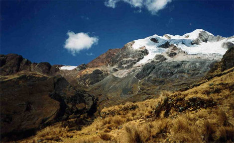 Панорама от перевала Рохо (слева) Боливия