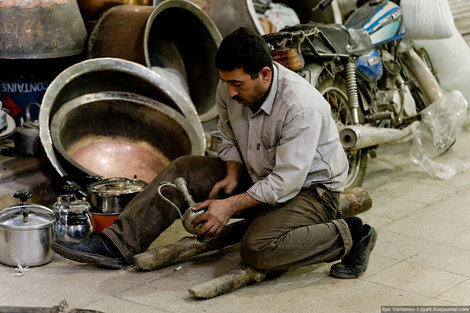 Как делают посуду Кашан, Иран