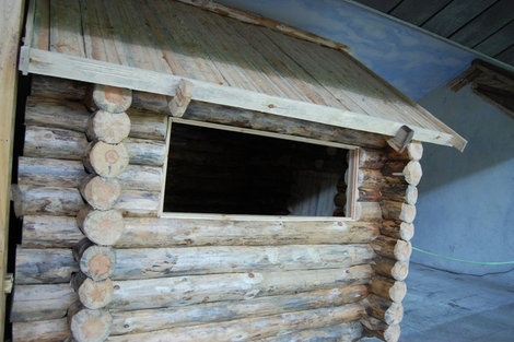 Восстановленный по найденным фрагментам дом Брест, Беларусь