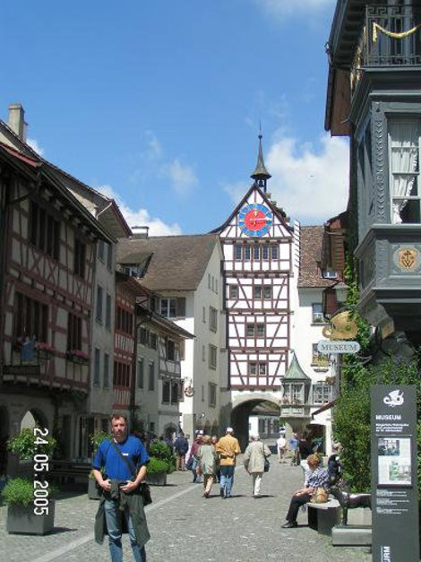 Я украшаю собой улицу Штайн-на-Рейне, Швейцария