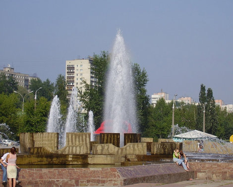 Фонтан на ул. Ленина Пермь, Россия