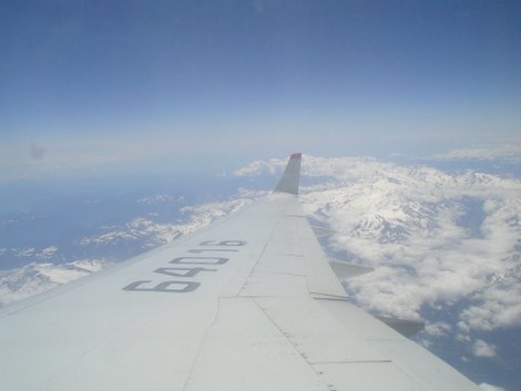 Под крылом самолета о чем-то молчат... Альпы Пеньискола, Испания