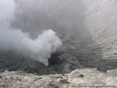 Ява. Кратер вулкана Бромо Индонезия