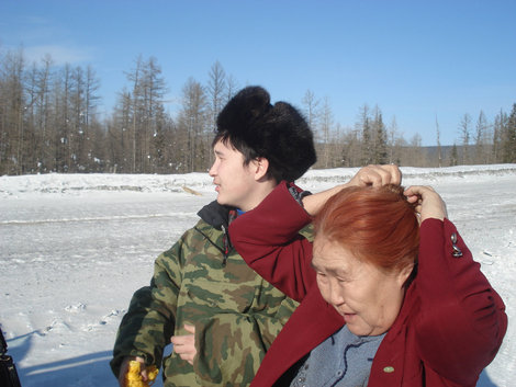 Жители тайги - эвенки Саха (Якутия), Россия