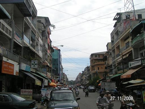 Типичная улица Пномпень, Камбоджа