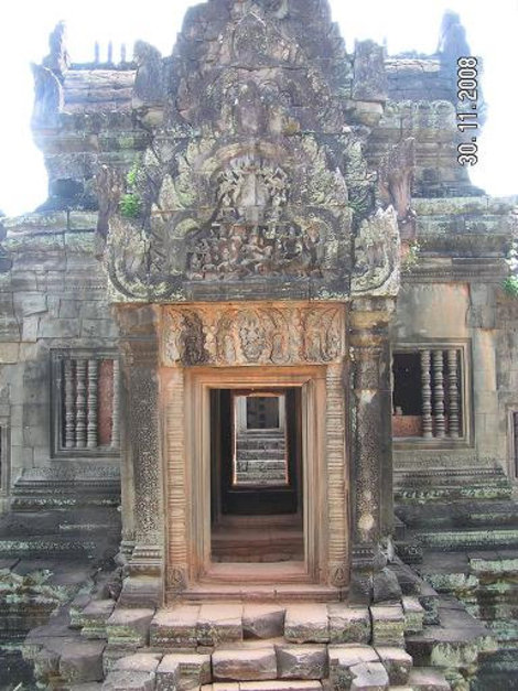 Вход отреставрирован Ангкор (столица государства кхмеров), Камбоджа