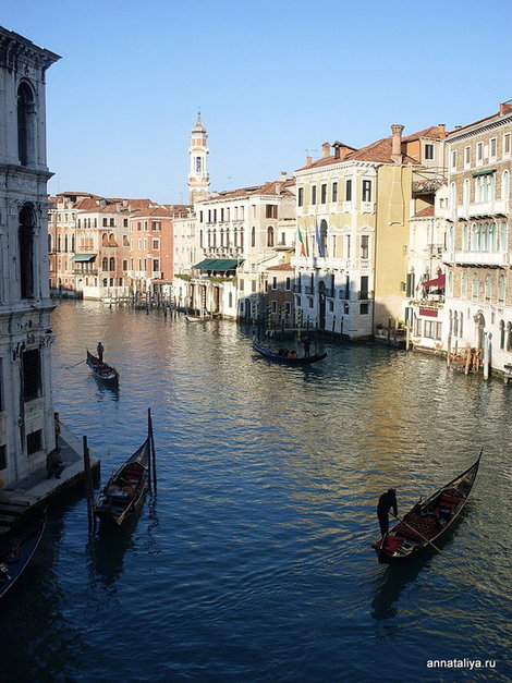Венеция. Дворцы и гондолы Венеция, Италия