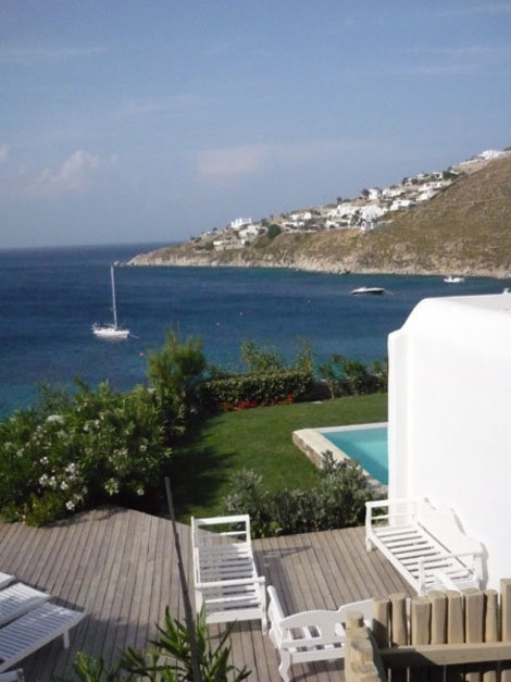 Вид на море из отеля Mykonos Blu, Миконос Миконос, остров Миконос, Греция