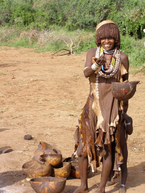 Люди племени Хамер Эфиопия