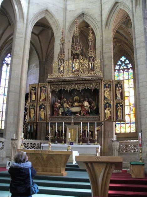 Новоготический главный алтарь собора св. Варвары Кутна-Гора, Чехия