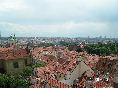 Вид из Града на город Прага, Чехия
