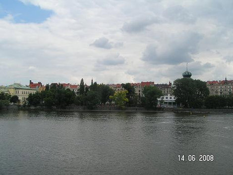 Вид на остров Прага, Чехия