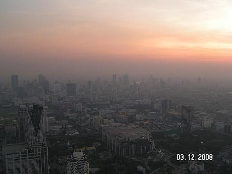Закат наступает Бангкок, Таиланд