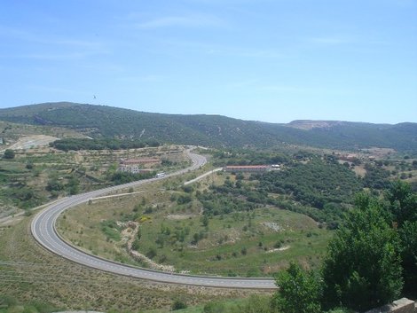 Взгляд с крепостной стены Пеньискола, Испания