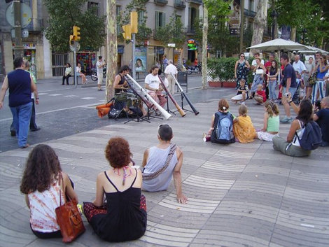 Музыканты. Барселона, Испания