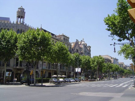 Здесь просторные улицы и широкие площади. Барселона, Испания