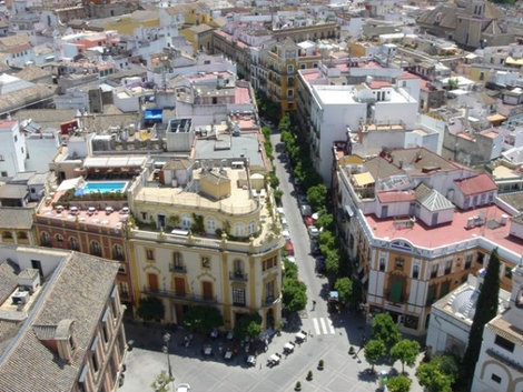 Севилья. Вид с колокольни Хиральды. Севилья, Испания