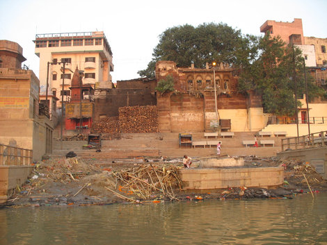 Варанаси.
Погребальный гхат Harishchandra Ghat