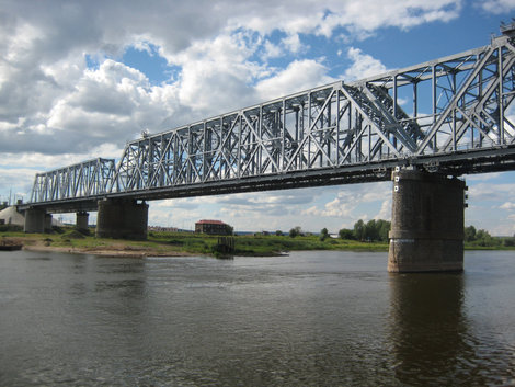 Железнодорожный мост недалеко от Сарапула Ижевск, Россия