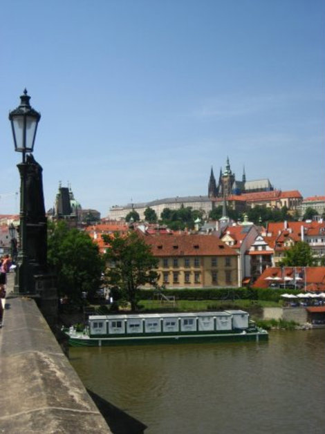Вид с Карлова моста. Прага, Чехия