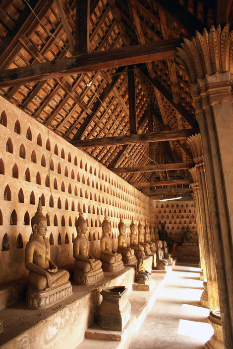 Крытая галерея, Ват Сисакет Провинция Вьентьян, Лаос