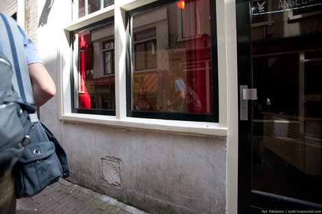 Квартал красных фонарей. Амстердам, Нидерланды