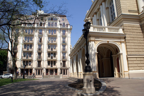 Внутренний дворик Оперного театра Одесса, Украина