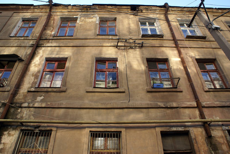 Старое рабочее общежитие в центре Одессы Одесса, Украина