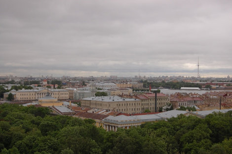 Исаакий: крыши, уходящие в туман... Санкт-Петербург, Россия