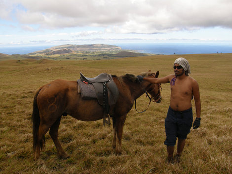 Конный поход на самую высокую точку острова Пасхи Остров Пасхи, Чили