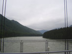 Река Катунь, вид с нового моста.