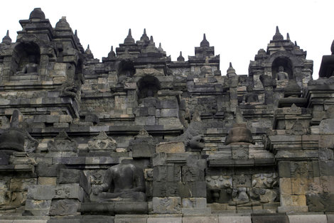 Стена храма Боробудур, Индонезия