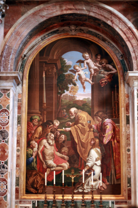 одна из многочисленных фресок Ватикан (столица), Ватикан