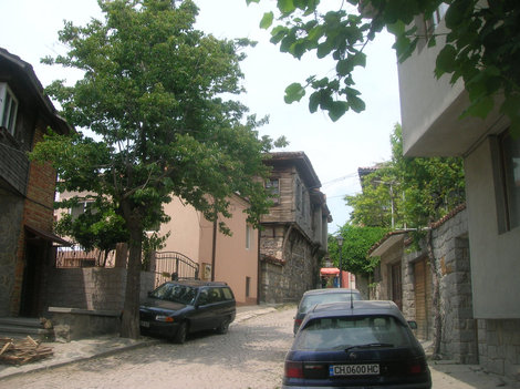 Улочка в старой части Созополя Созополь, Болгария