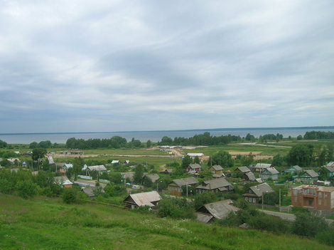 Вид на озеро с колокольни Переславль-Залесский, Россия
