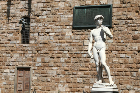 Давид на площади Синьории Флоренция, Италия