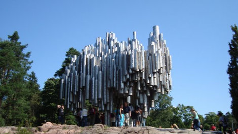 Памятник Сибелиусу.Говорят, что когда дует ветер, эти трубы издают звуки... Хельсинки, Финляндия
