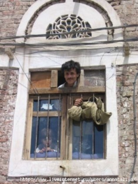 Окно жилого дома в Сане Йемен