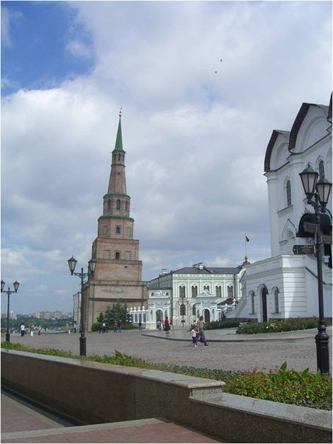 Вид на башню Сююмбике Казань, Россия