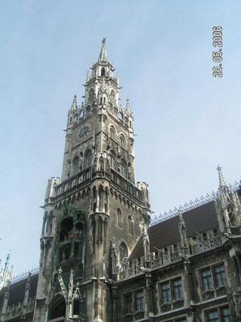 Башня ратуши Мюнхен, Германия