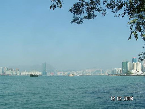 Панорама береговой застройки Гонконг