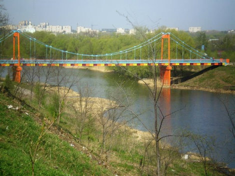 Мост над рекой Цна. Тамбов, Россия