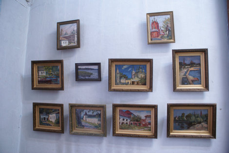 Картины местных художников Осташков и Озеро Селигер, Россия