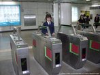 Сеульское метро. Турникеты
