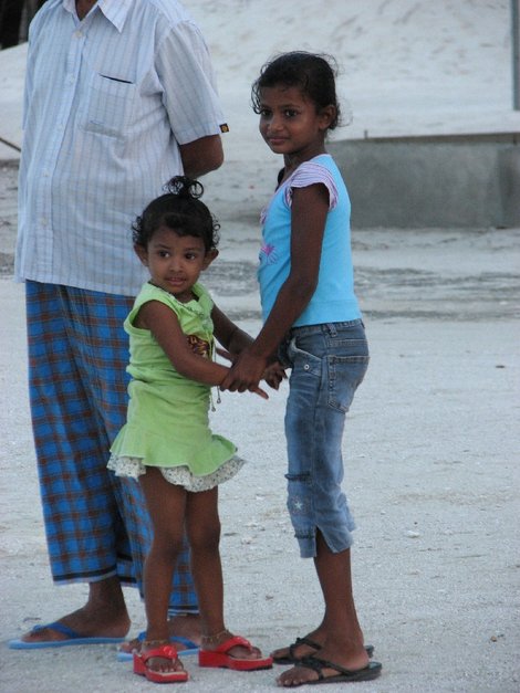 С нами прощаются. :-) Камаду, Мальдивские острова