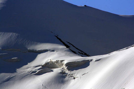Перевал Суатиси (4000м.) выглядит грозно и неприступно Северная Осетия-Алания, Россия