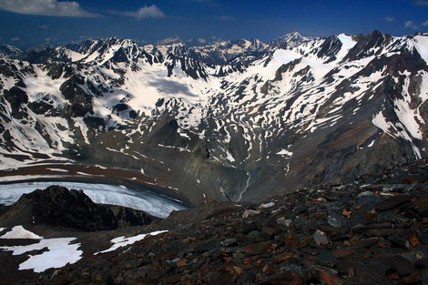 Панорамная серия снимков со склона Зайгелана Северная Осетия-Алания, Россия